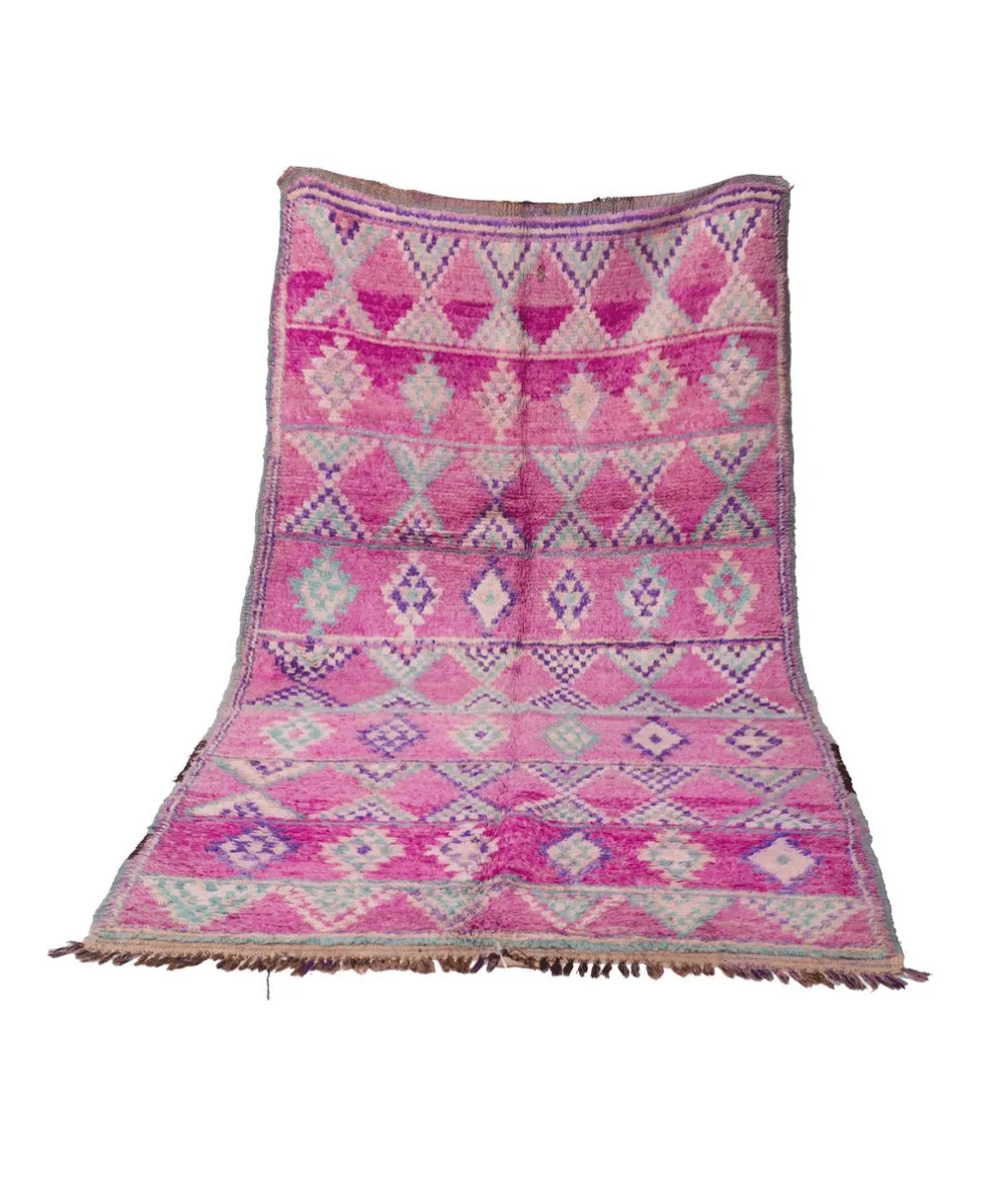 Marokkanischer Beni Mguild-Teppich lila 140x254cm