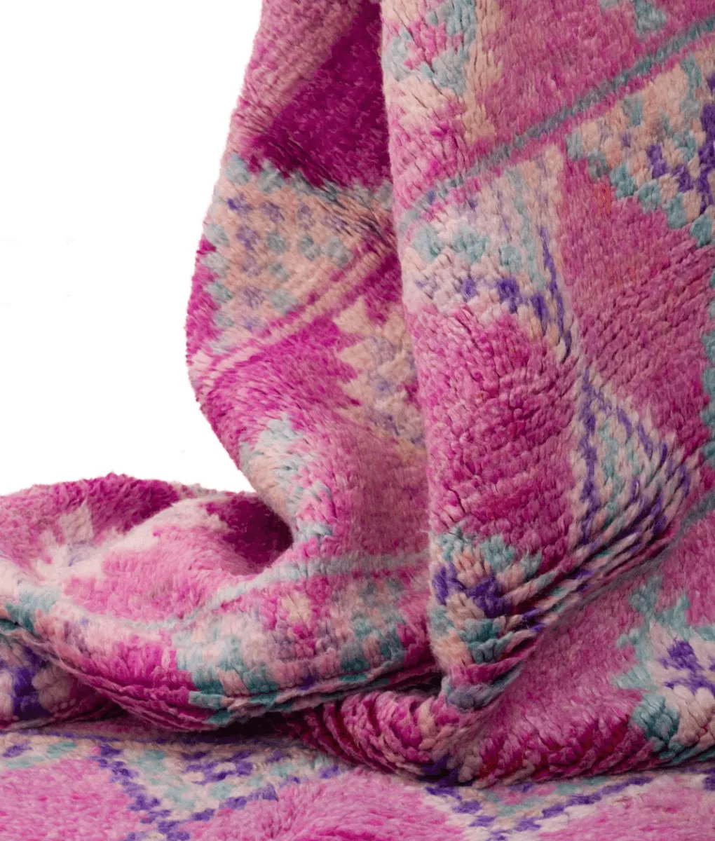 Marokkanischer Beni Mguild-Teppich lila 140x254cm