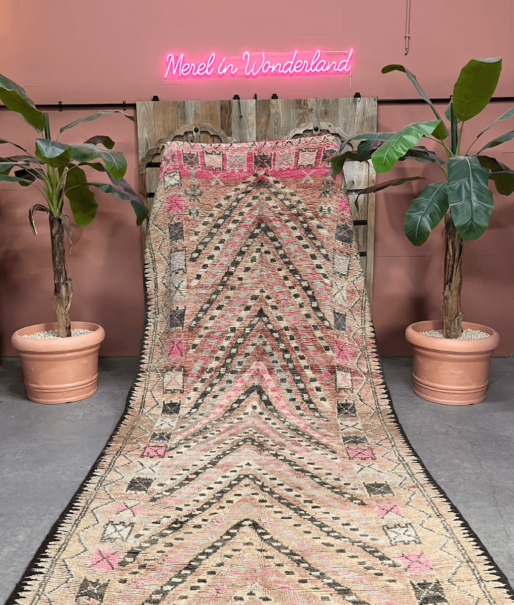 Mguild Teppich Rosa - 400 x 172 cm