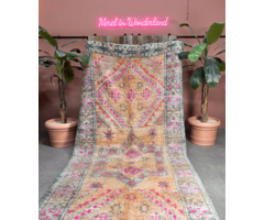 Marokkanischer Teppich in Beige 422x182cm