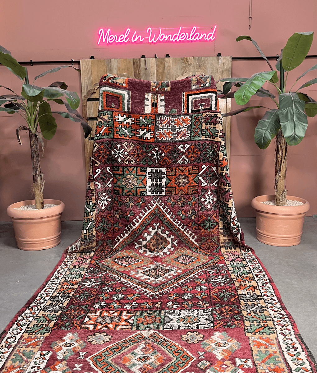 Marokkanischer Teppich Pastell - 410 x 192 cm