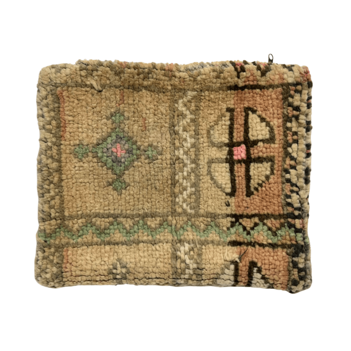 Marokkanisches Kissen in weichem Pastell