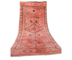 Marokkanischer Teppich Rosa 420x200cm.