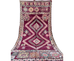 Marokkanischer Beni Mguild-Teppich Purple 360x180 cm