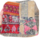 Marokkanischer Pouf mit Blumenmuster