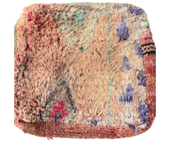 Marokkanischer Pouf aus Wolle