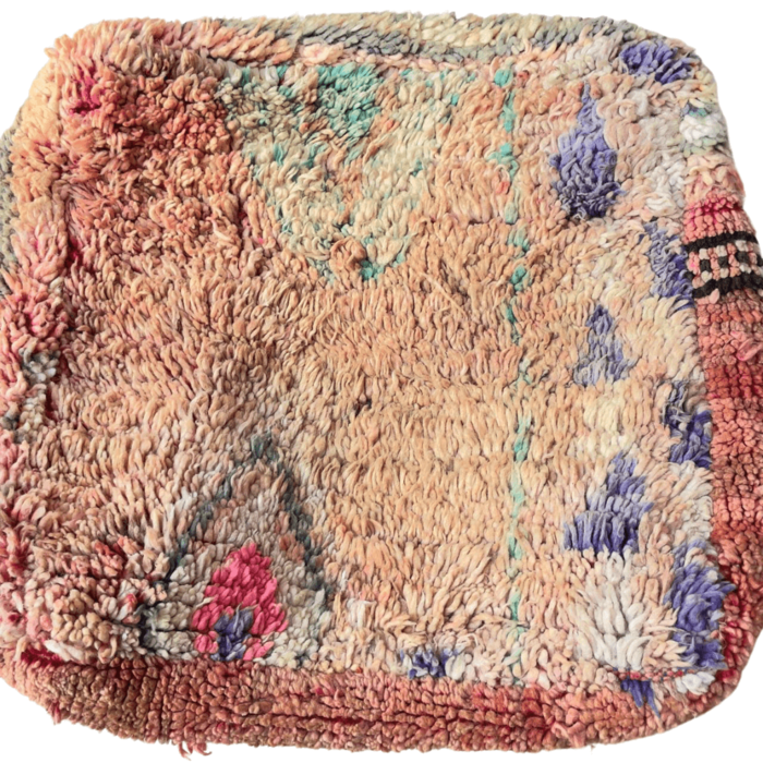 Marokkanischer Pouf aus Wolle