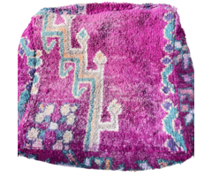 Berber-Pouf in Lila