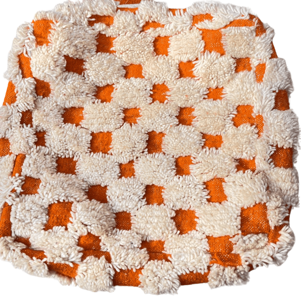 Marokkanischer Sitzpuff Pfirsich