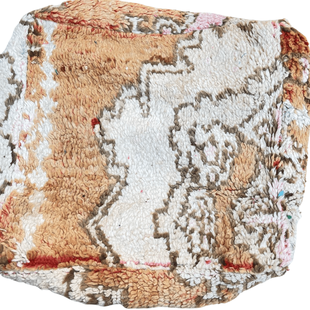 Marokkanischer Pouf in Gelb