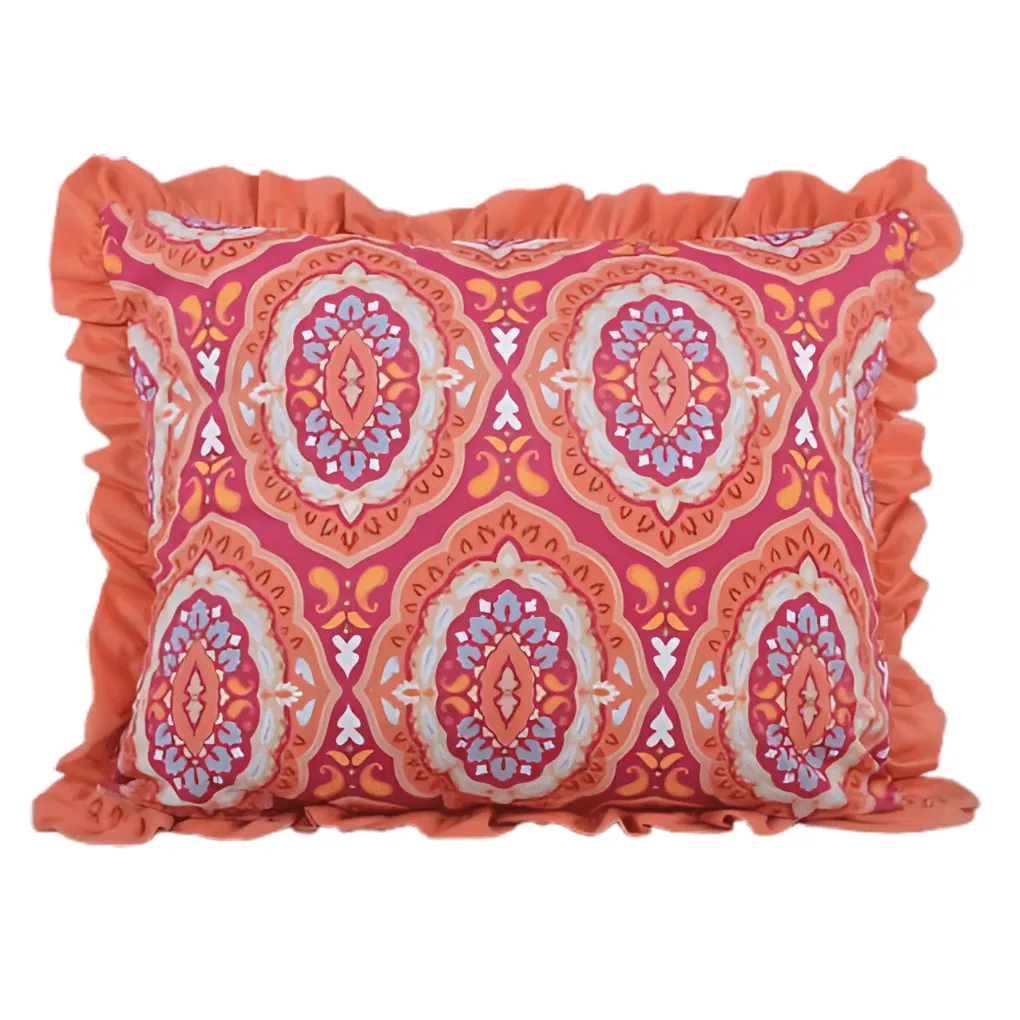 Kopfkissen - Medaillon Bordeaux