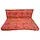 Palettenkissen Medaillon – Multicolor / Rot