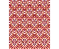 Maßgefertigte Fußmatte/Läufermatte – Medaillon bordeaux