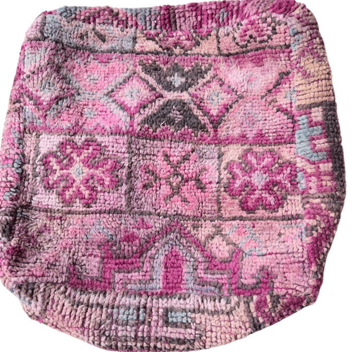 Marokkanischer Pouf in Flieder