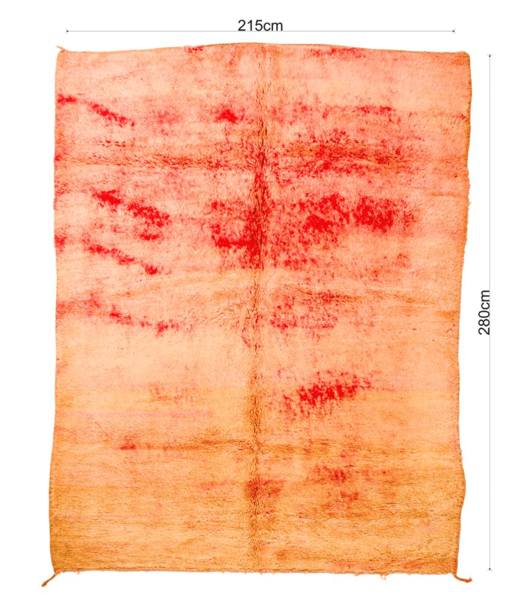 Marokkanischer Beni Mguild-Teppich in Terrakotta - 344 x 180 cm