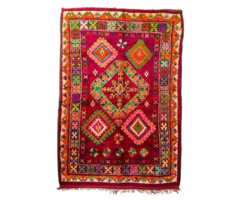 Marokkanischer Teppich in Rot   207x310cm