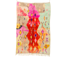 Marokkanischer Teppich Pastell 147x225cm