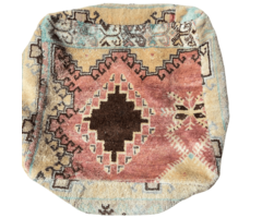 Marokkanischer Pouf in Orange