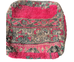 Berber-Pouf „Pink Bomb