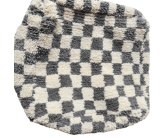 Berber-Pouf in -Grau