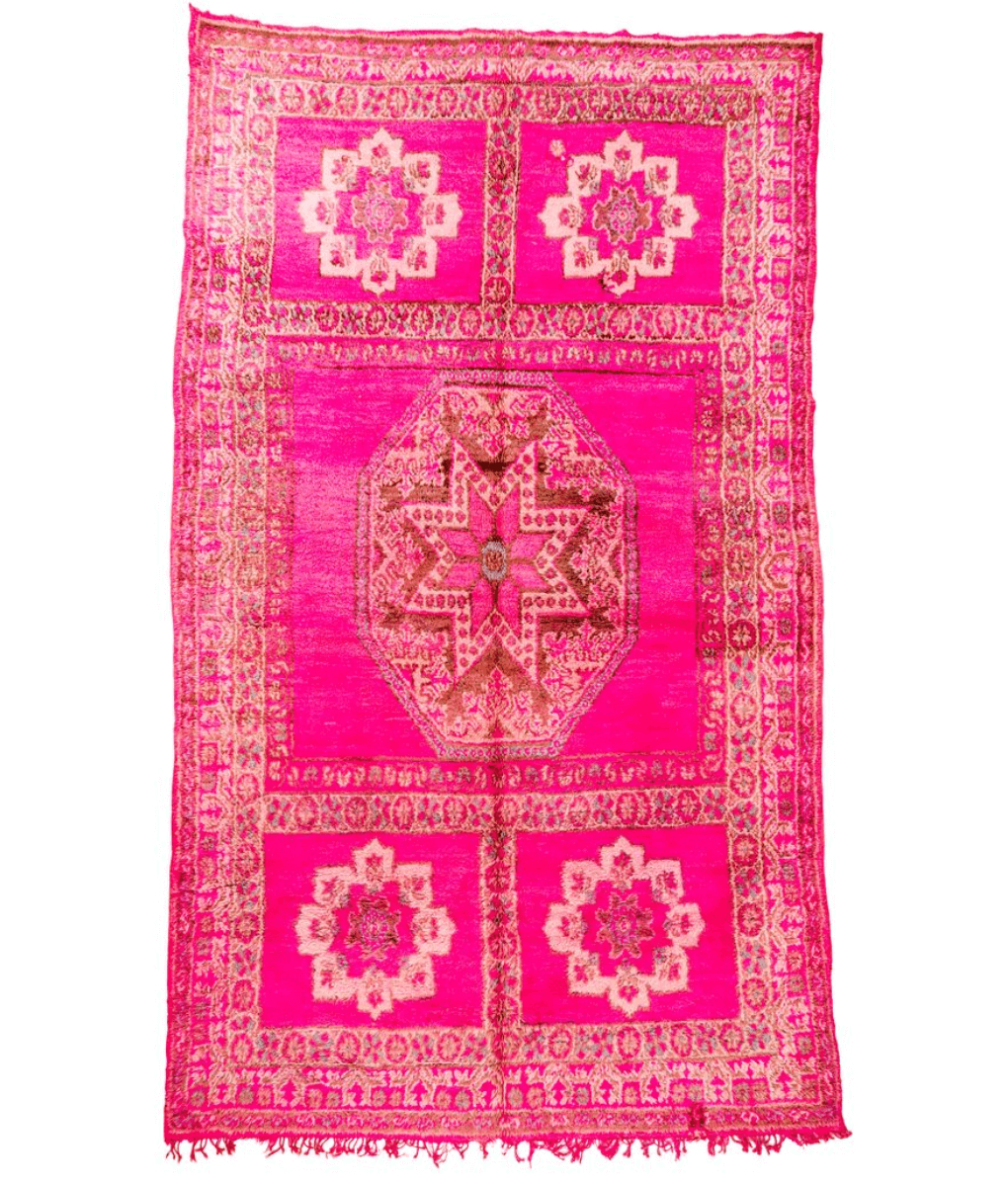 Berber Teppich Mguild 217x364cm Rosa