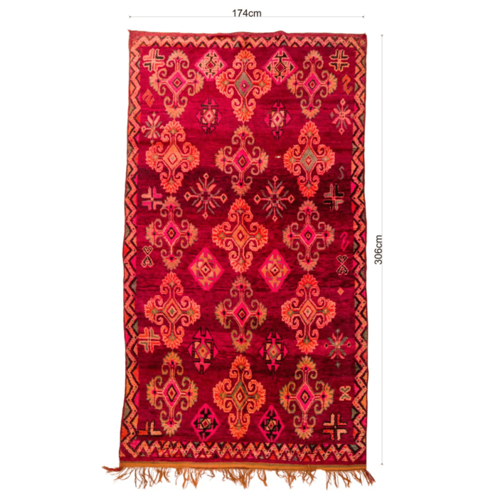 Rosa Mguild-Teppich - 174x306cm