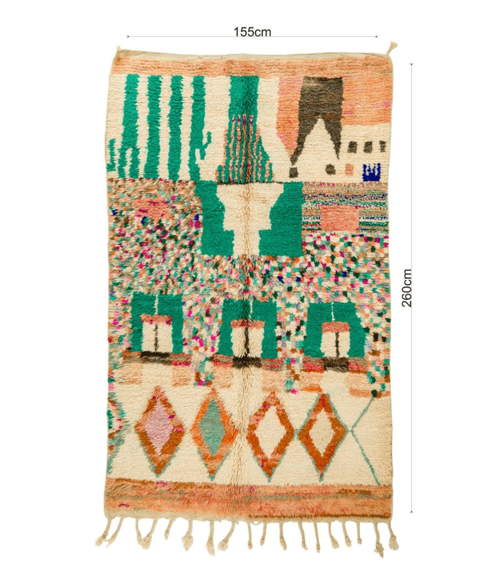Boujaad-Teppich Sahara 155x260cm