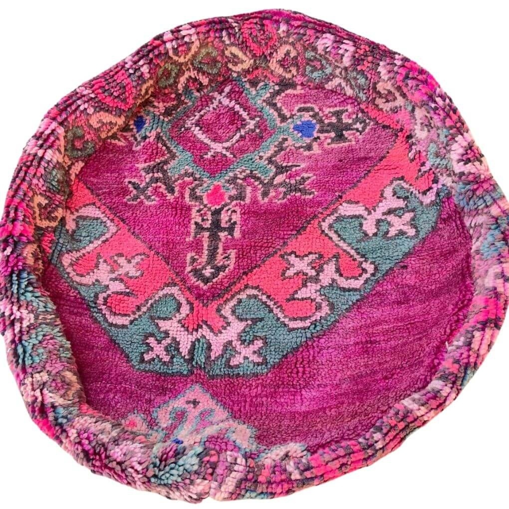 Runder marokkanischer Sitzpuff Marly