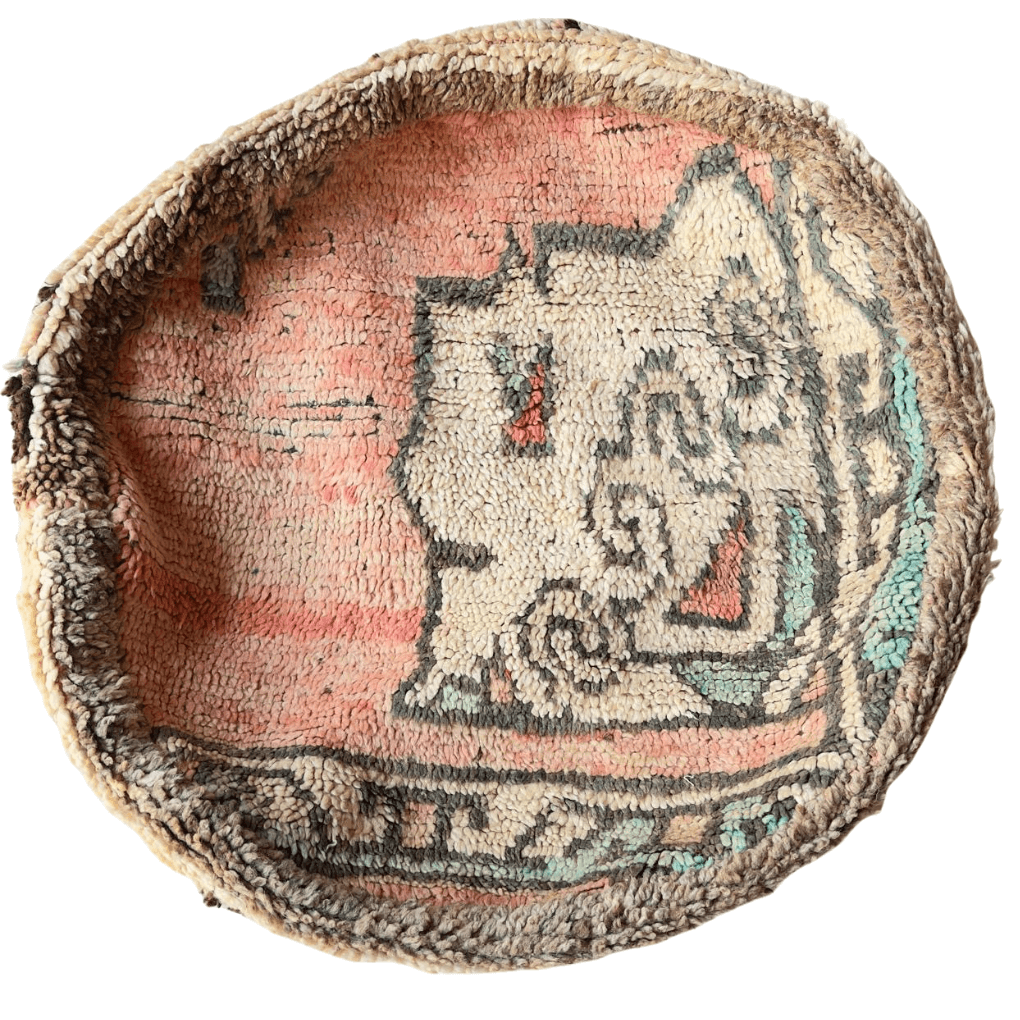 Runde marokkanische Ottomane Loes