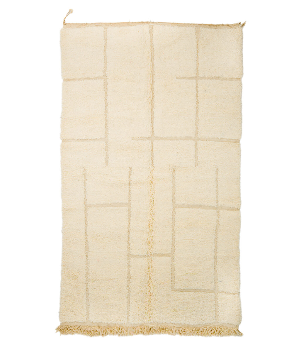 Berberteppich Beni Ouarain rasiert 156 x 280 cm