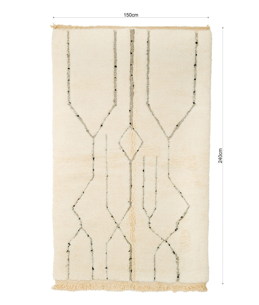 Beni Ouarain Berberteppich 150x240cm