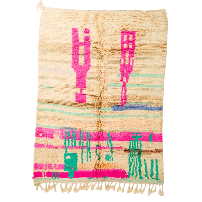 Beni Mguild Teppich grün/rosa - 200x300cm