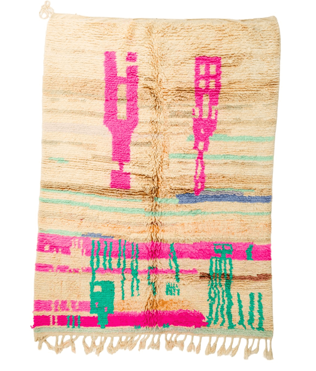 Beni Mguild Teppich grün/rosa - 200x300cm