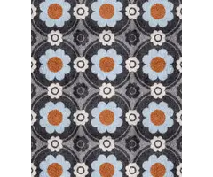 Maßgefertigte Fußmatte/Läufermatte – Tropica blue