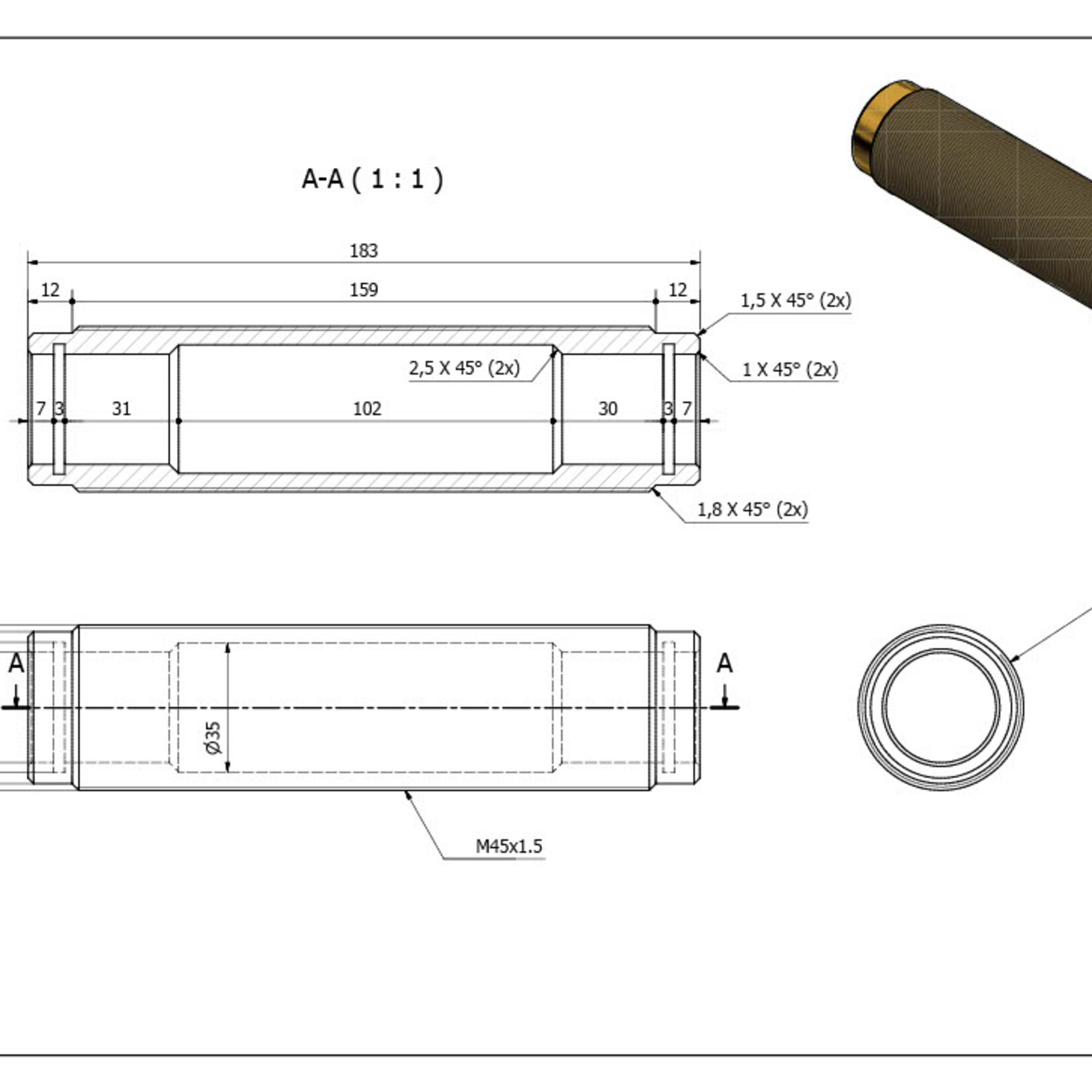 ND Dławica trzonu steru
