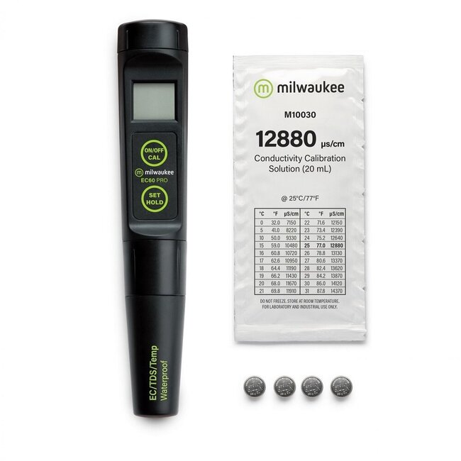 Milwaukee Ec66 Pro Waterproof 3-In-1 Ec / Tds/Temp Tester