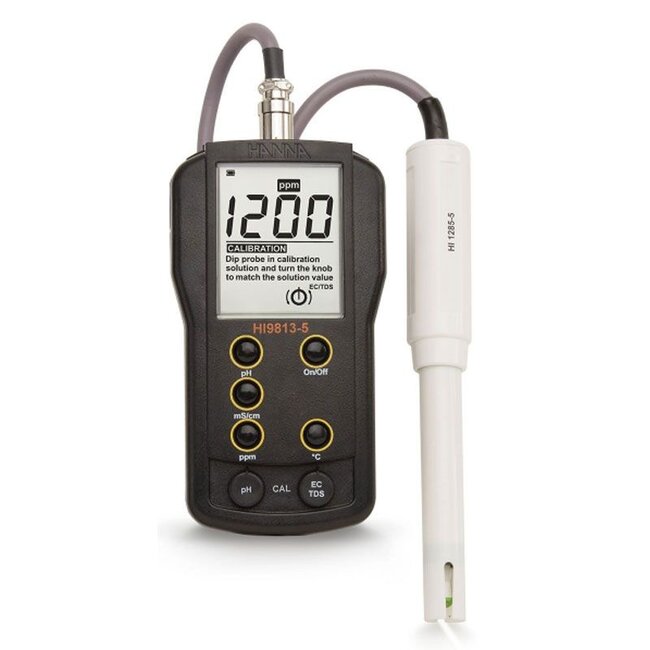 Hanna Combo Meter Ph/Ec/Temp - Hi9813-5