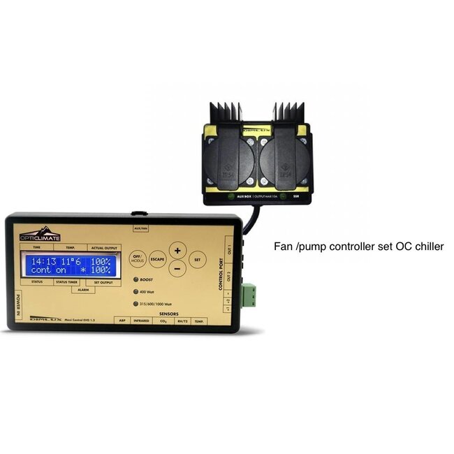 OptiClimate Ventilator / Pompcontroller Ingesteld Voor Opticlimate Chiller
