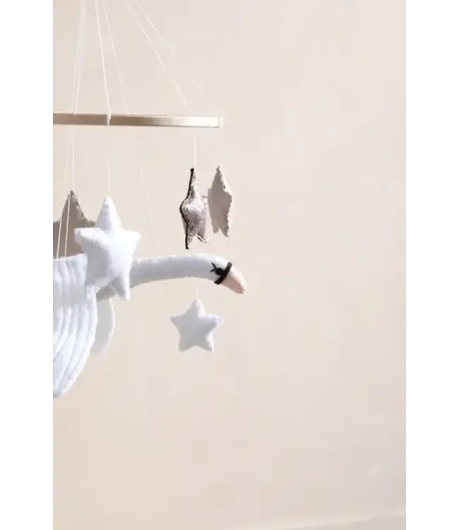 2 Stories kids - Swan mobile