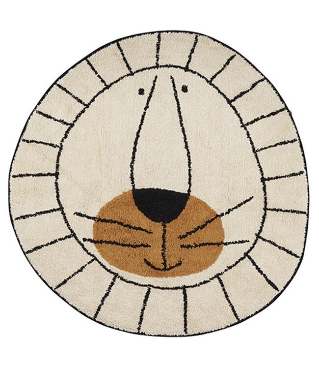 Tapis petit  Lion natural 100 rond