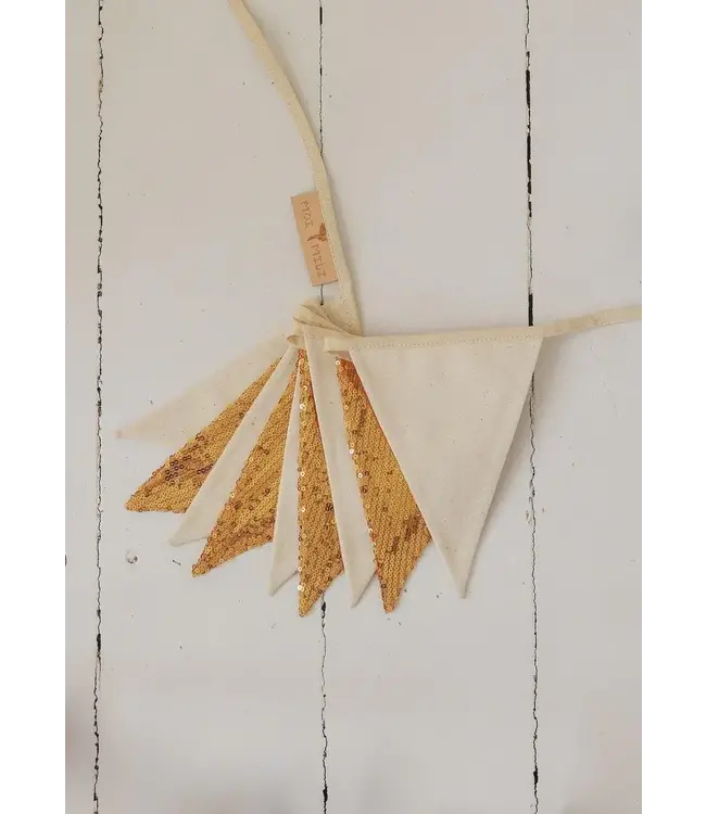 Moi Mili - Gold and beige  sequin garland