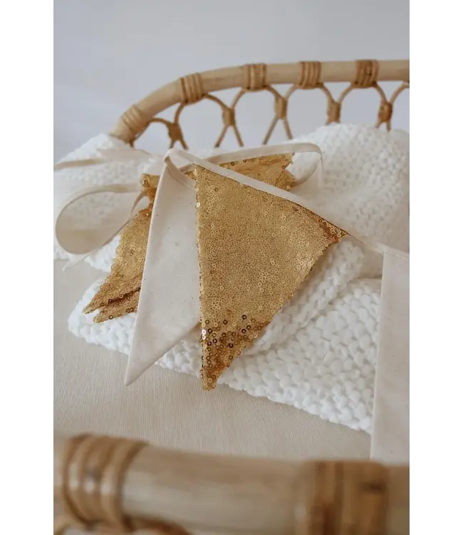 Moi Mili - Gold and beige  sequin garland