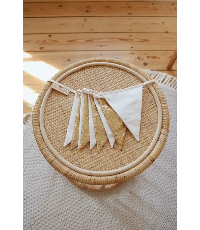 Moi Mili - Gold and beige  sequin garland