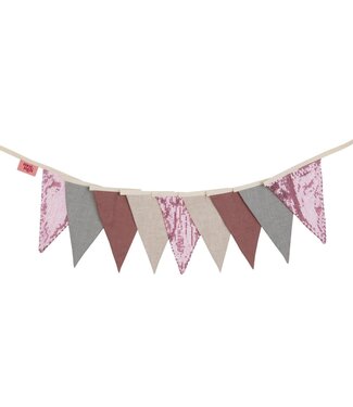 Moi Mili Moi Mili - Pink and grey sequin garland