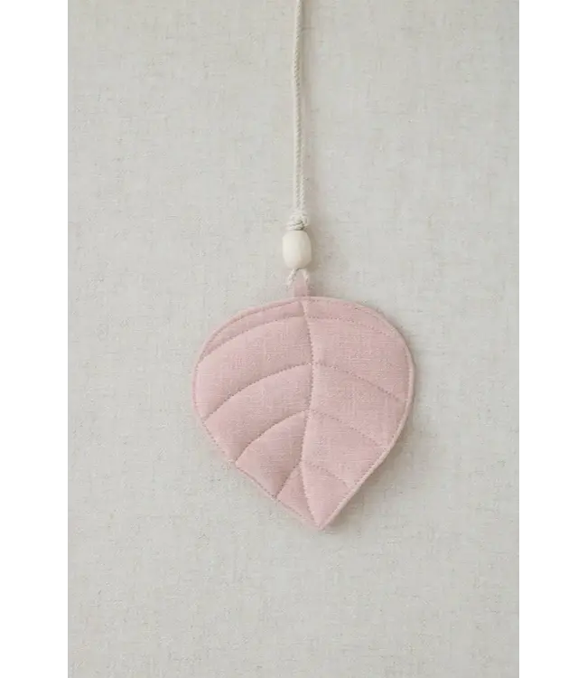 Moi Mili - Linen leaf pendant light pink