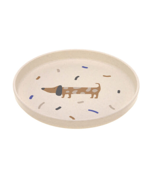 Lassig - Dish Set PP/Cellulose Little Mateys royal blue, (Plate, Bowl, Mug, Spoon)