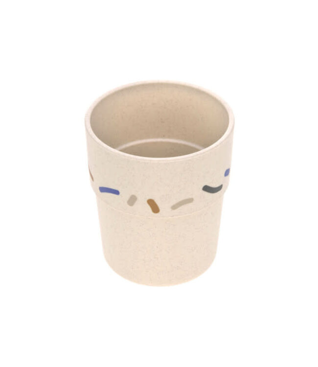 Lassig - Dish Set PP/Cellulose Little Mateys royal blue, (Plate, Bowl, Mug, Spoon)