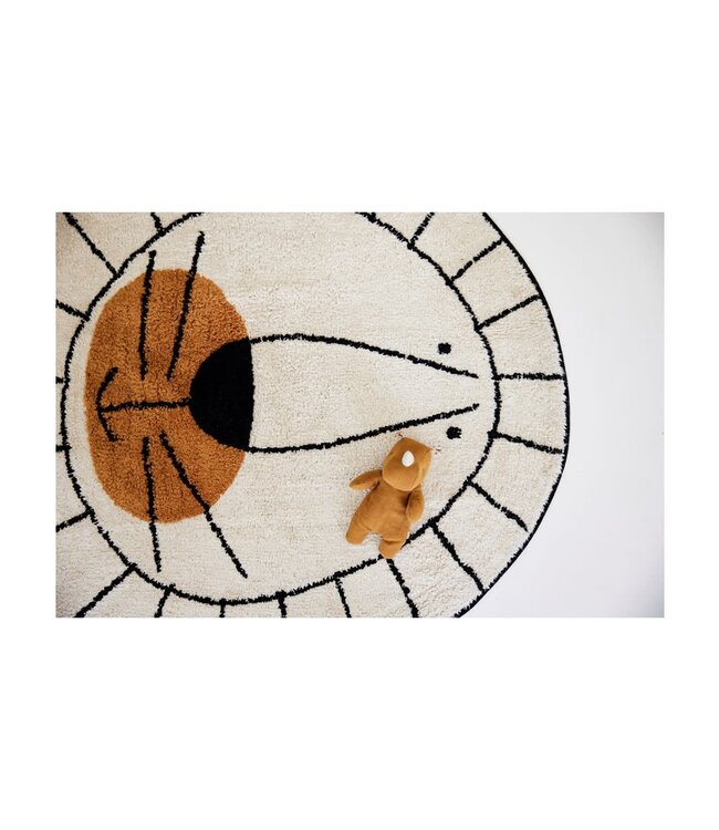 Tapis petit  Lion natural 100 rond