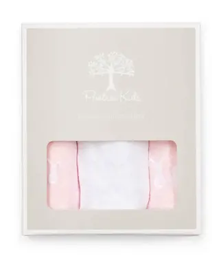 Poetree Kids Poetree kids - Tetra doekjes licht roze/wit/licht roze - 60x60cm (3-pack)