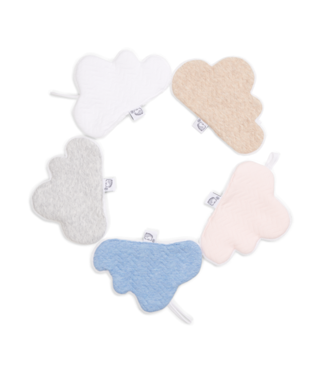 Poetree kids - Speendoekje Cloud - Chevron light pink